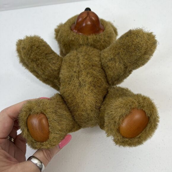 Robert Raikes 9” 5453 Jamie Brown Teddy Bear Applause Carved Wood Face Jointed - Picture 4 of 10